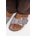 Birkenstock чехли дамски от кожа Madrid Big Buckle Natural Leather Patent (1032921)