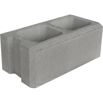 Plotová tvárnica Simple Block ukončovacia celá prírodná 40x20x15 cm