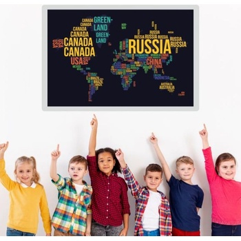 Карта на света - самозалепващ плакат (1674)