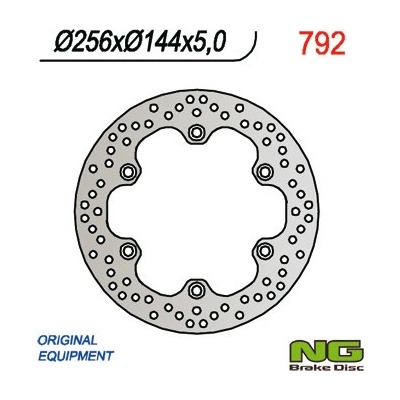 NG brzdový kotouč zadní HONDA XL 1000V 03-11, CBR 1100XX 97-04, X11 00-03, VFR 750F 86-89, CB 1300 05-12 (256X144X5 mm) (6X10,5 mm) – Zbozi.Blesk.cz
