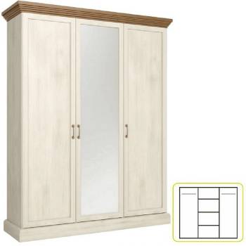 Гардероб с огледало Royal S3D северен бор и див дъб