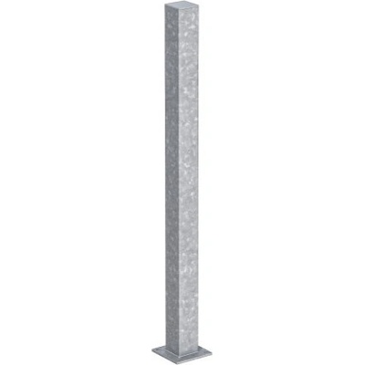 Nosný plotový sloupek 12x12 cm s patkou - výška 180 cm ✔ Bez držáků plotových polí