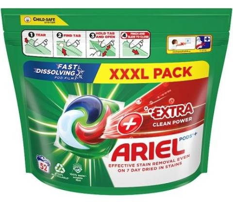 Ariel +Extra clean kapsule 52 PD