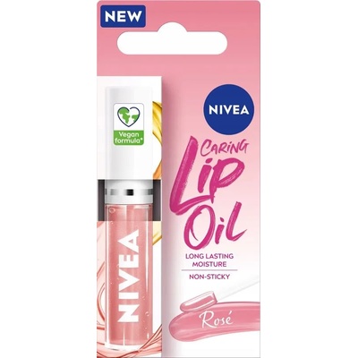 Nivea Гланц за устни Rose, 4.8 g