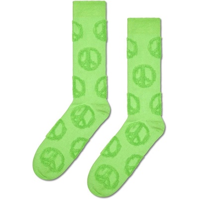 Happy Socks Чорапи Happy Socks Terry Peace Sign Sock в зелено (P000782)