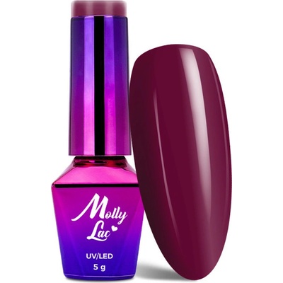 Allepaznokcie MollyLac gél lak 41 Burgundy 5 ml