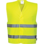 Portwest hi-vis c474 / Светлоотразителна жилетка с две ивици - hv жълто xxl/xxxl (c474yerxx/3x)