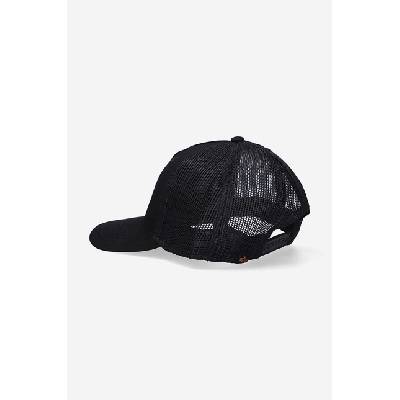 Alpha Industries Шапка с козирка Alpha Industries Trucker Cap в черно с принт (106901.03)