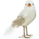 EUROFIRANY SADA 6KS VIANOČNÁ DEKORAČNÁ BIRD 20CM BIELA