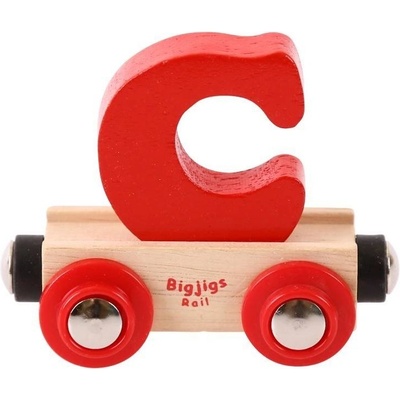 Bigjigs Rail Wagon Drevená vláčiková dráha písmeno C
