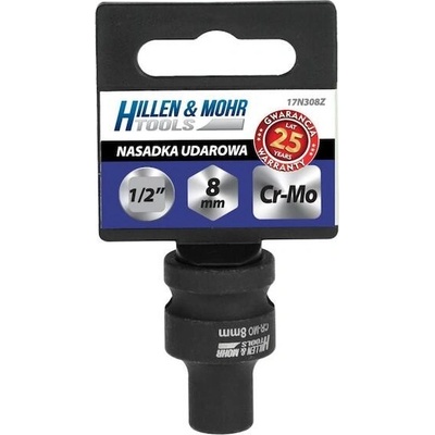 DEDRA 17N308Z Rázová hlavice, 1/2'', 8 x 38 mm, ocel Cr-Mo