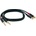 Master Audio Кабел Master Audio - RCA630/1, 2x RCA/2х 6.3 mm, 1 m, черен (RCA630/1)