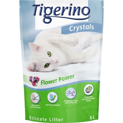 Tigerino 5л Flower scent Tigerino Crystals постелка за котешка тоалетна
