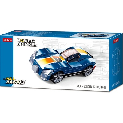 Sluban B0801F Naťahovacie auto Zelený šmyk