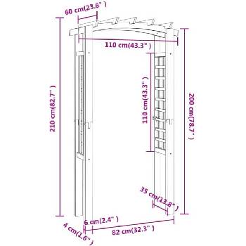 Image 1 of vidaXL 318560 1,1x0,6x2,1 m