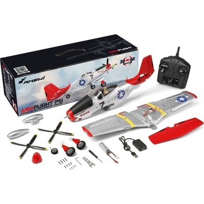 Amewi RC letadlo AMXFlight P51 4 kanály 3D/6G Trade e.K. RC_311886 RTF 1:10