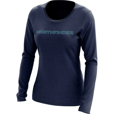 Northfinder Dámské outdoorové merino tričko LEVANNA nightblue