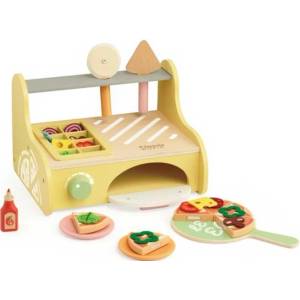 Classic World Дървен комплект Classic World - Фурна за пици с аксесоари (CW50590) - baby