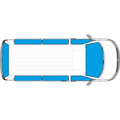 CARBEST Vnútorná termoclona pre VW T7 Multivan / VW ID BUZZ / MB Vito - rôzne varianty umiestnenia Varianta: VW T7, kompletná sada DR