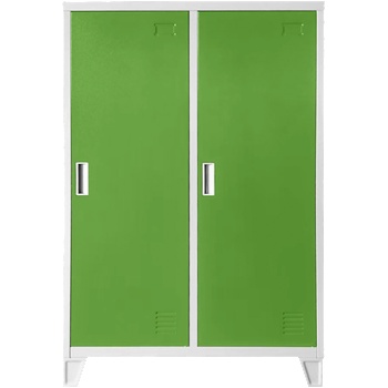 Carmen Метален шкаф Carmen CR-1605-2 JZ - сив / зелен