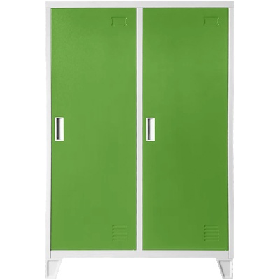 Carmen Метален шкаф Carmen CR-1605-2 JZ - сив / зелен