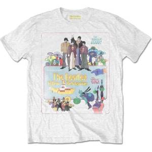 The Beatles Yellow Submarine Vintage Movie Poster White L Риза (YSTS17MW03)