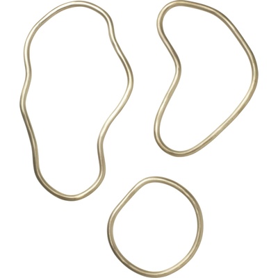 Ferm Living Подложки за горещи съдове Pond злато 3 бр (100065501)