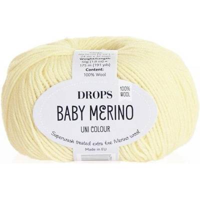 Příze DROPS Baby merino uni color 03 - světlá žlutá