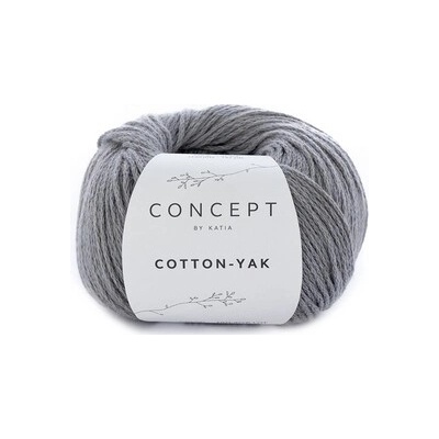 COTTON-YAK Katia Farby COTTON-YAK: 112 svetlá šedá