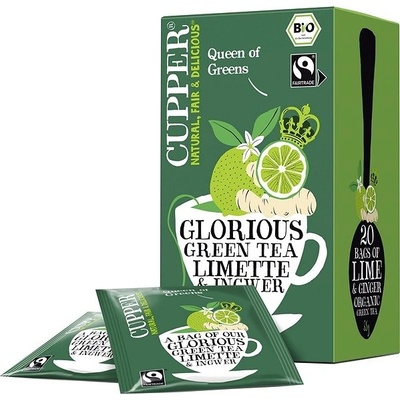 Cupper Čaj Glorious Bio zázvor limetka 35 g