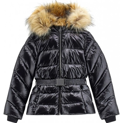 Guess Hooded Real Down Puffer W/zip J4BL01WGL50-JBLK čierna