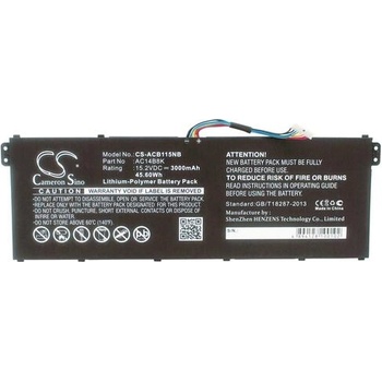 Cameron Sino Батерия за лаптоп ACER Aspire 5 A514-52G-59ZN, Aspire 7 A717-71G-51MF, AC14A8K LiPo 15.2V 3000 mAh CAMERON SINO (CS-ACB115NB)