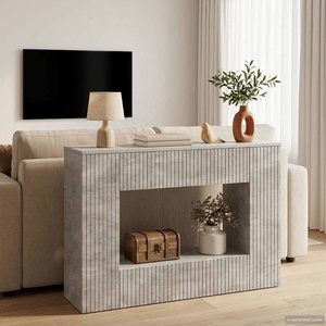 vidaXL Конзолна маса Бетонно Сиво 101 x 29 x 74 см (899880)