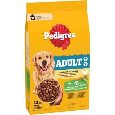 Pedigree Adult drůbeží a zelenina 12 kg