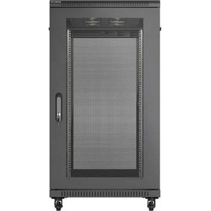 Lanberg Rack Cabinet 19" Free-Standing 22U/600X1200 (FlAT Pack) With Mesh Door Black (FF01-6222-23B) - TechnoGear