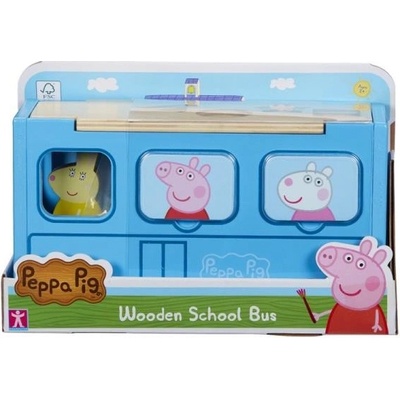 Character prasiatko Peppa vkladačka školský autobus