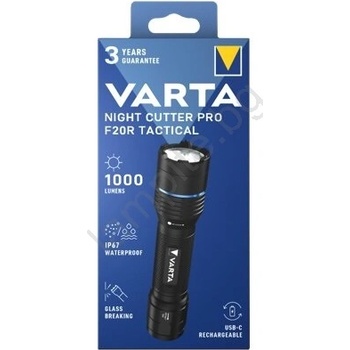 VARTA 18920101111 - LED акумулаторен фенер NIGHT CUTTER PRO F20R LED/USB IP67 (VA0254)