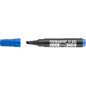 ICO Алкохолен маркер ICO Permanent 12 XXL, изрязан в синьо 9580082001 (9580082001)