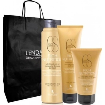 Lendan Rich Nutrition hydro-vyživující šampon 300 ml + intenzivní hydro-vyživující maska 150 ml + hydro-vyživující bez-oplachový krém 150 ml dárková sada