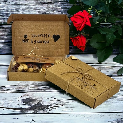 Nutworld Dárková krabička Naturální Zamilovaná 2 x 50 g