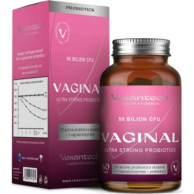Vesantech Probiotika Vaginal 50 miliard CFU 60 kapsúl
