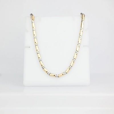 Lillian Vassago Exkluzivní masivní řetízek v kombinovaném zlatě LLV31-GCH123YW