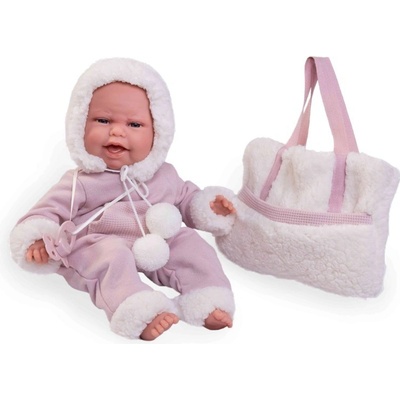 Antonio Juan Realistické miminko s kostřičkou holčička Clara Recién Nacida Baby Clara posturitas invierno bolso borr