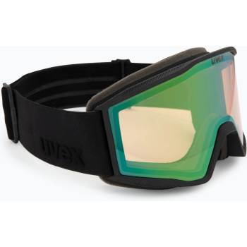 uvex Скиорска маска Uvex Blast V black matt/vario green mirror