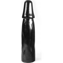 Dark Crystal DC01 čierne vinylové dildo 34 x 5–9,5 cm