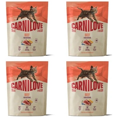 CARNILOVE True Fresh Cat Beef Kittens 4 x 400 g
