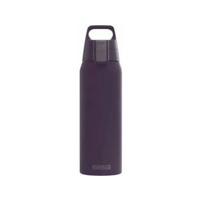 SIGG - Insulated drinking bottle - Thermos bottle Shield Therm One Nocturne carbonated drinks - Leak-proof - Dishwasher safe - BPA-free - 90% recycled stainless steel - Dark purple - 0.75L - 6021.30