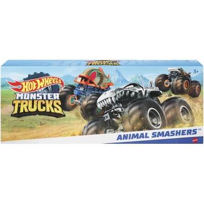 Mattel Hot Wheels Monster Trucks Animal Smashers 3ks