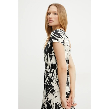 Morgan Рокля Morgan RAROS в черно дълга със стандартна кройка RAROS (RAROS)