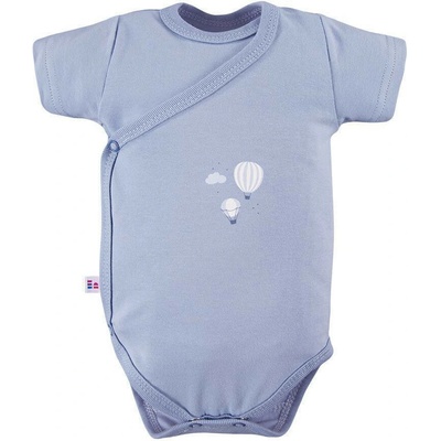 Eevi Dojčenské zavinovacie body petite balóniky modré
